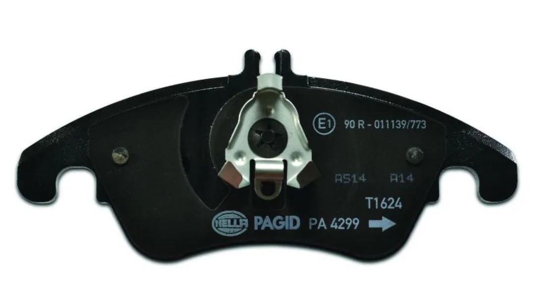 355012621 – HELLA Brake Pad, Low-Metallic Set Of 2 With Mounting Hardware